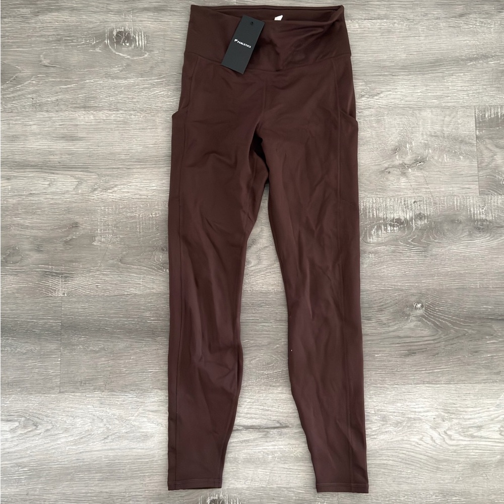 NWT Brown High-Waisted Leggings